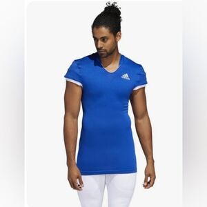 Adidas Royal Blue Primeknit A1 Football Jerseys Performance T-shirt NWT Large
